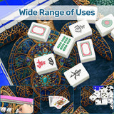 Mosaic Sea Turtle Mini Mahjong Mat 20.9" x 20.9" | Coastal Boho Game Table Pad | Ships Rolled | 2mm or 3mm | AdorableDesignsz - AdorableDesignsz 