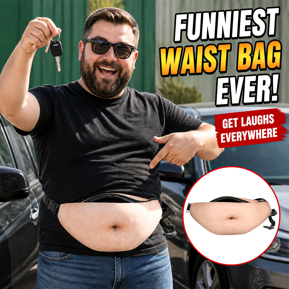 Funny Abs & Belly Fanny Pack – Novelty Waist Bag Gag Gift