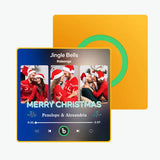 Custom FridgeBeats 3-Photo Music Fridge Magnet • Bluetooth Personalized Magnet Gift • Custom Song Photo Frame • Christmas & Anniversary Gift 2025