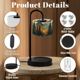 Mountain Forest Candle Warmer Lamp, Woodland Landscape, Rustic Cabin Decor, Flameless Candle Heater