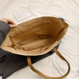 Contrast Straw Braided Handbag