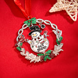 Personalized Photo Snowman Projection Ornament – 2025 Christmas Tree Hanging Decoration