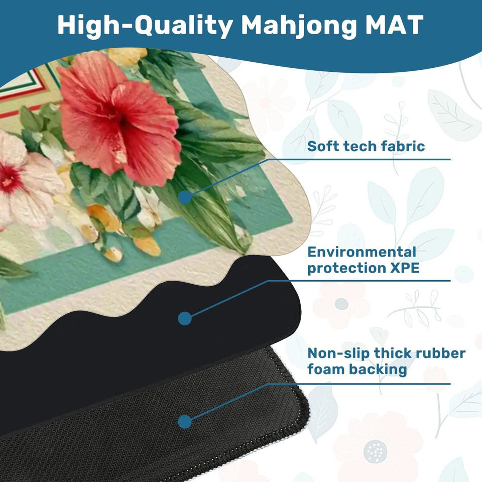 Scalloped Mahjong Mat 31.5"x31.5" (Ship Folded) - AdorableDesignsz 