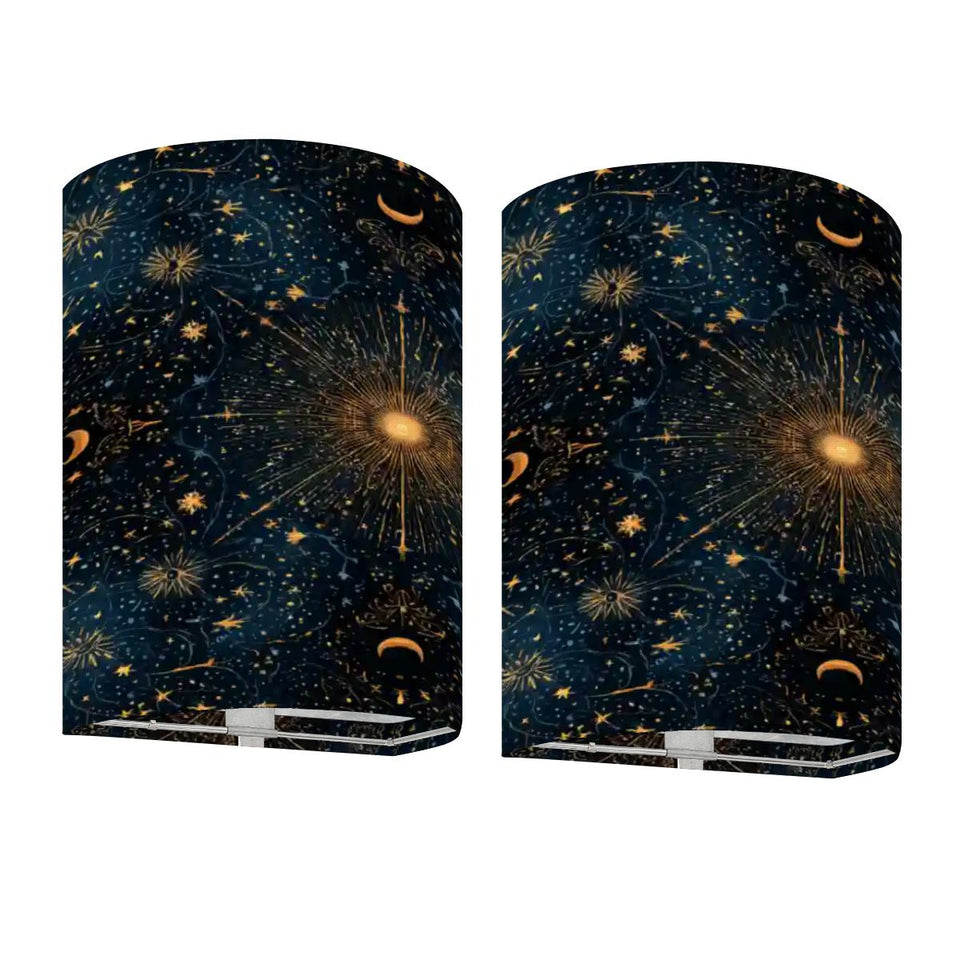 Celestial Stars Wireless Wall Sconces Set of Two, Home Decor Lighting