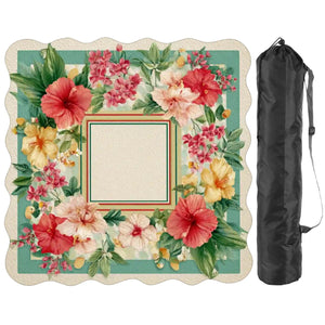 Scalloped Mahjong Mat 31.5"x31.5" (Ship Folded) - AdorableDesignsz 