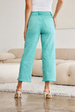 Effortless Style: RFM Crop Chloe High Waist Raw Hem Jeans with Tummy Control