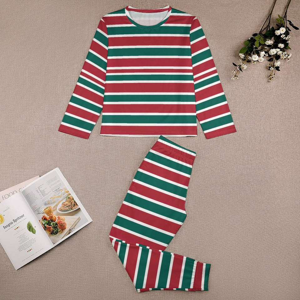 Christmas Pajamas Set, Long Sleeve Girls Nightwear JTZ (All-Over Printing)