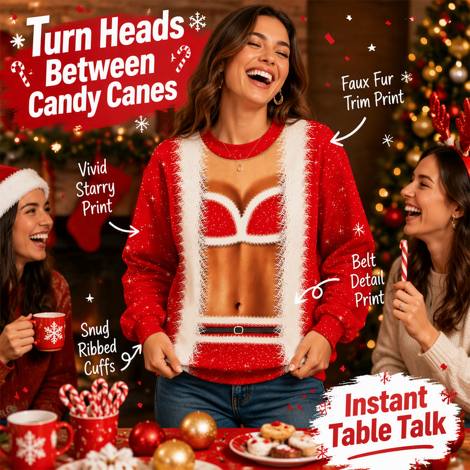 Funny Sexy Body Ugly Christmas Sweatshirt – Novelty Holiday Pullover