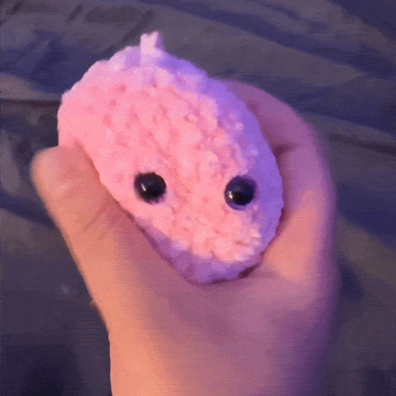 Crochet Bubble Squishy Ball – Soft Handwoven Stress Relief Fidget Toy
