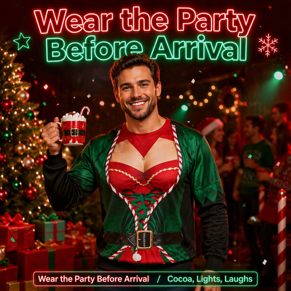 Funny Sexy Body Ugly Christmas Sweatshirt – Novelty Holiday Pullover