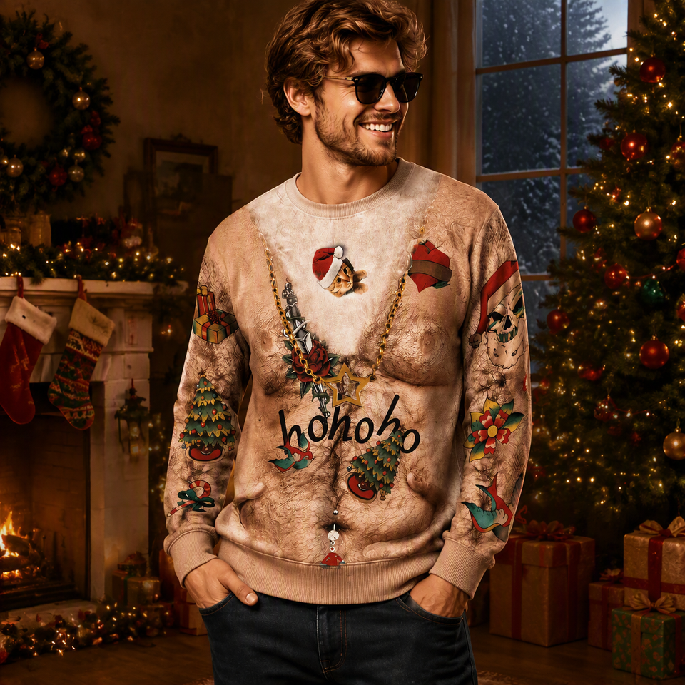 Funny Sexy Body Ugly Christmas Sweatshirt – Novelty Holiday Pullover