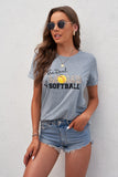 THE REAL MOMS OF SOFTBALL Graphic Tee - AdorableDesignsz 