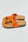 MMShoes Drift Away T-Strap Flip-Flop in Orange - AdorableDesignsz 