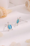 Opal Turtle 925 Sterling Silver Stud Earrings - AdorableDesignsz 