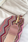 Baeful Chevron Straw Sling Bag