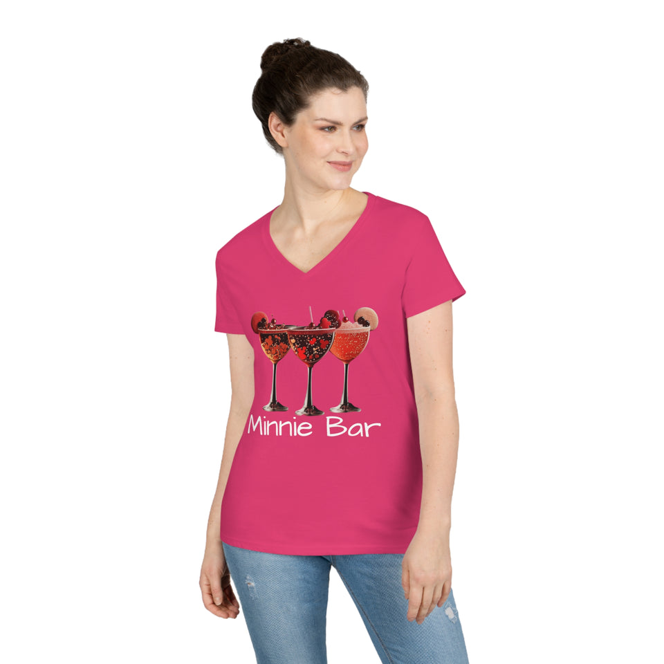 Epcot Inspired Ladies' V-Neck T-Shirt, Minnie Bar T-Shirt, Vacation V-Neck Tee