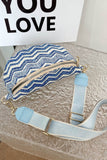 Baeful Chevron Straw Sling Bag