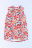 Floral Mock Neck Tank Top - AdorableDesignsz 