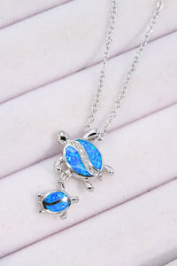 Opal Turtle Pendant Necklace - AdorableDesignsz 