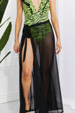 Marina West Swim Beach Is My Runway Mesh Wrap Maxi Cover-Up Skirt - AdorableDesignsz 