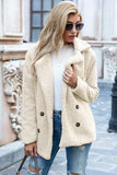 Full Size Lapel Collar Sherpa Coat