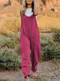 Pocketed Panache: Double Take Sleeveless V-Neck Jumpsuit