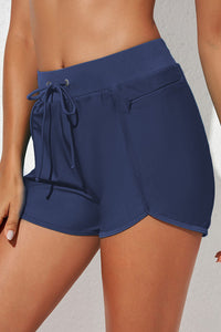 Drawstring Waist Swim Shorts