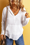 Drawstring Pocketed Dropped Shoulder Hoodie