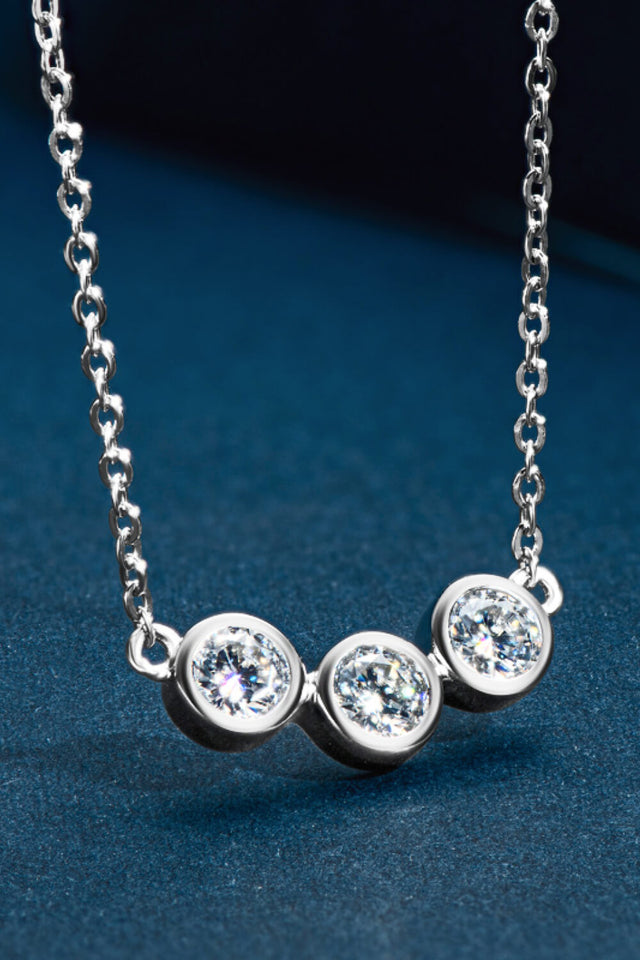 Find Your Center Moissanite Necklace - AdorableDesignsz 