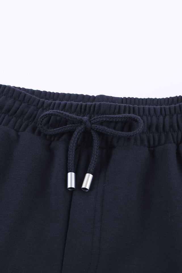 Drawstring Waist Cuffed Shorts - AdorableDesignsz 