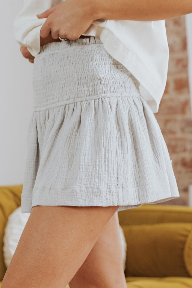Smocked Waist Culotte Shorts - AdorableDesignsz 