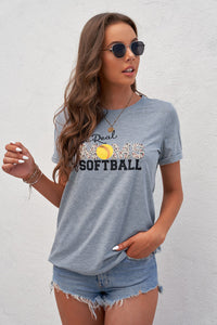 THE REAL MOMS OF SOFTBALL Graphic Tee - AdorableDesignsz 