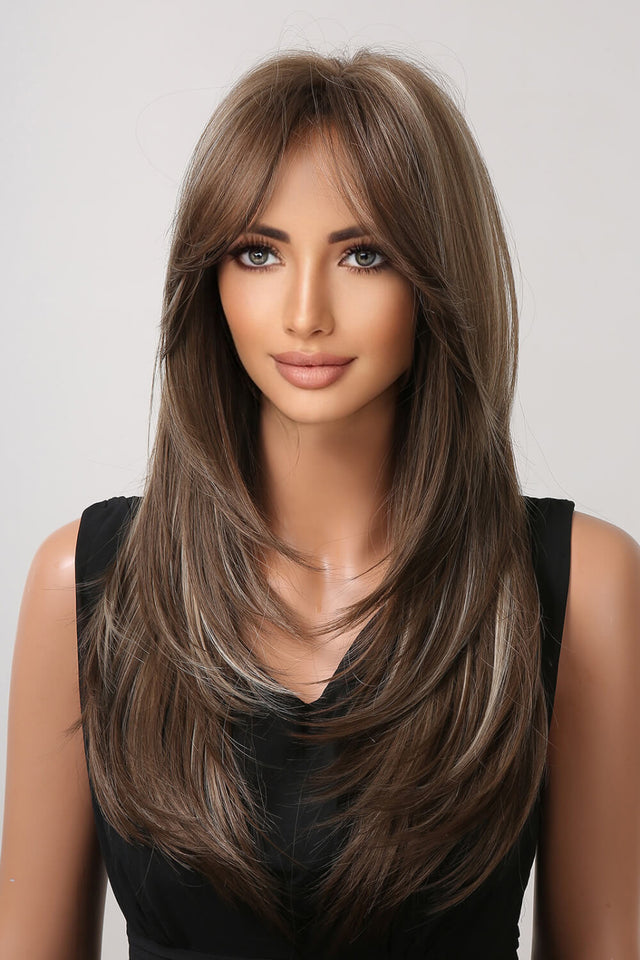 13*1" Full-Machine Wigs Synthetic Long Straight 22" - AdorableDesignsz 