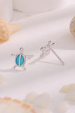 Opal Turtle 925 Sterling Silver Stud Earrings - AdorableDesignsz 