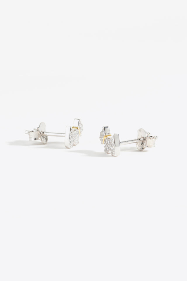 Puppy Zircon 925 Sterling Silver Stud Earrings